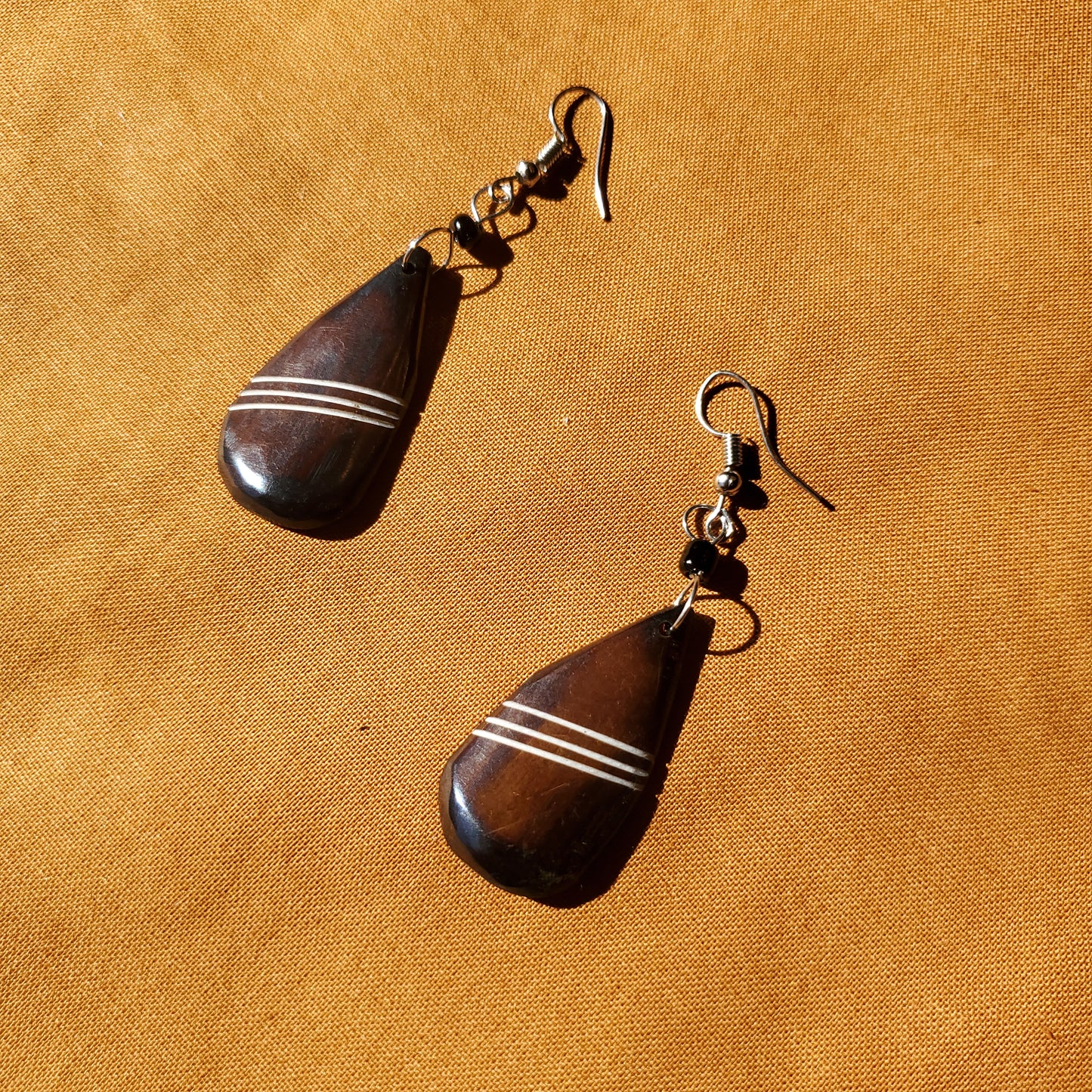 Stained Teardrop Earrings