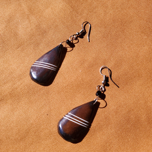 Stained Teardrop Earrings