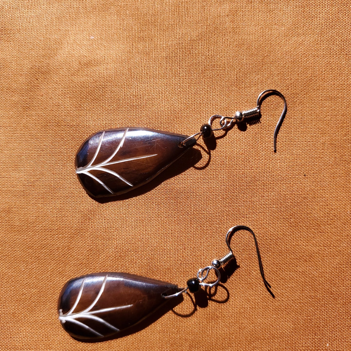 Stained Teardrop Tree Earrings