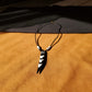Striped Horn Necklace