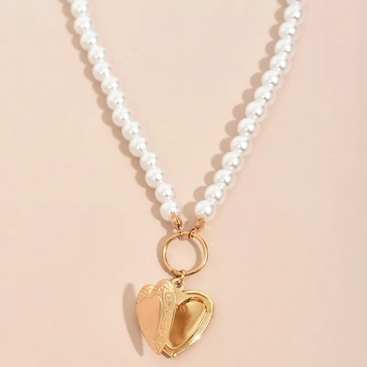Pearl Heart Necklace