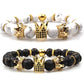 Marble Crown Bracelets